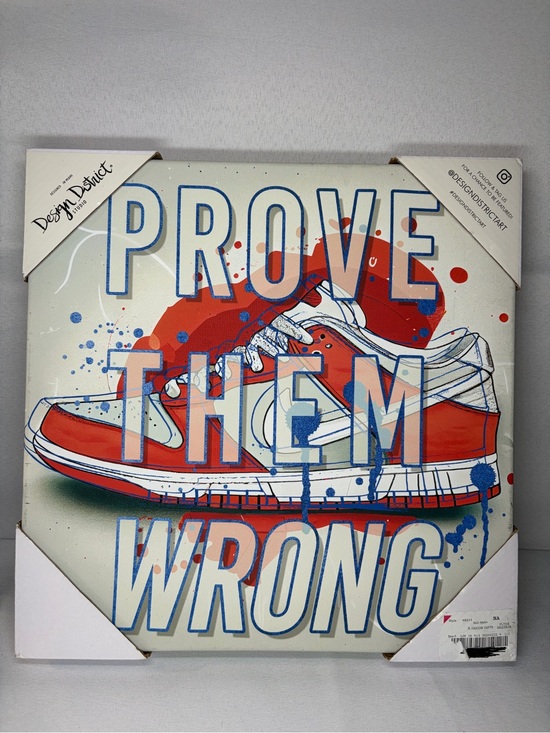 District Other - District Red & Blue Sneaker Motivational Canvas